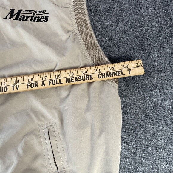 Marines Men’s Sleeveless Vest Banded Waist Zipper Pockets Military V-Neck Heavy - Picture 9 of 16